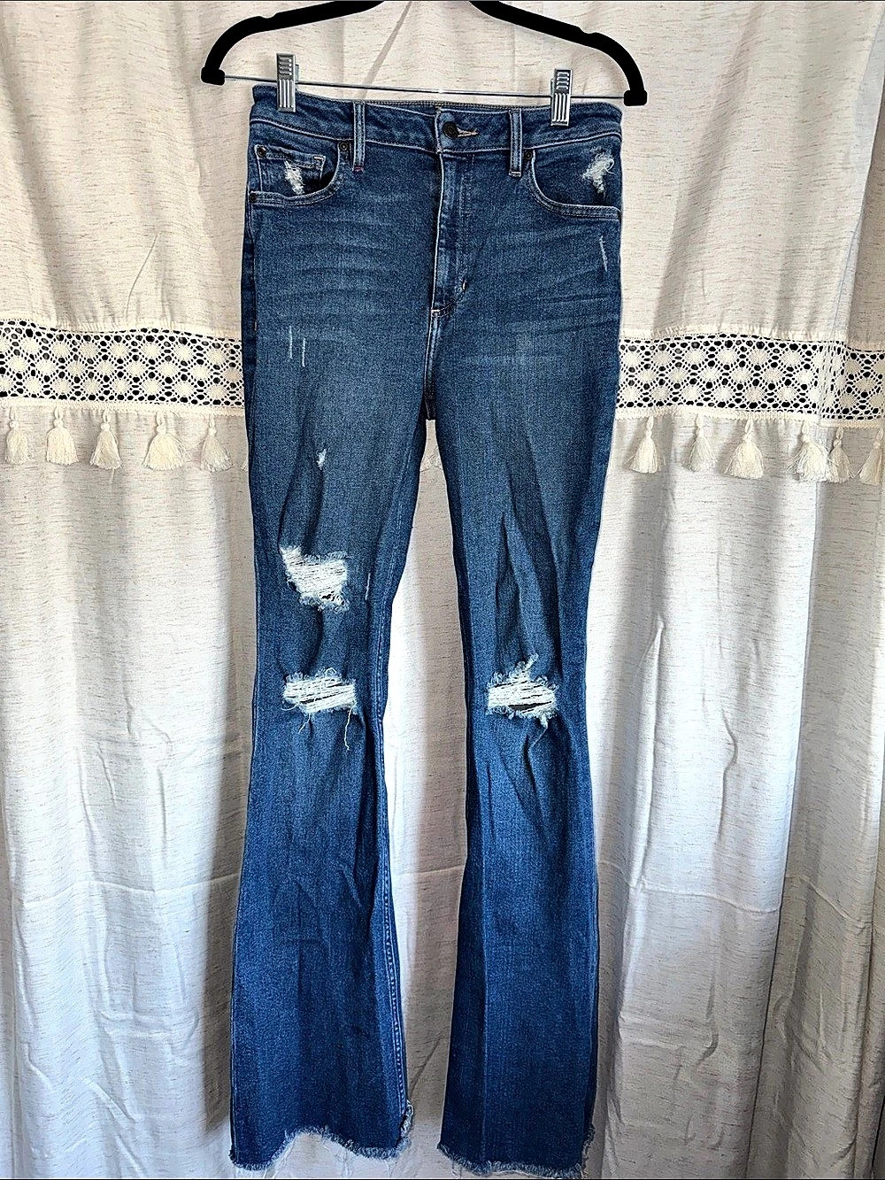 Idyllwind flare jeans Distressed in Blue Size 8